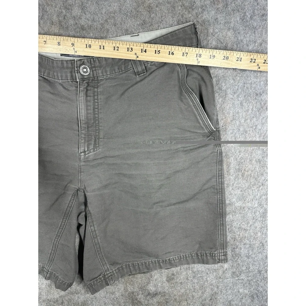 Columbia Lander Cargo Shorts Mens 36 Gray Cotton Canvas 8